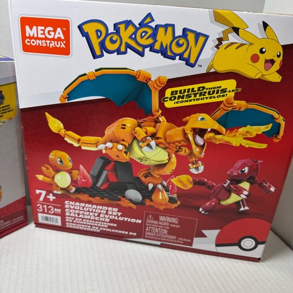 MEGA Pokemon Charizard Building Set & MEGA Pokémon Charmander Set - Picture 2 of 13